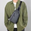 LABER LEE Men Crossbody Pouch Bag Waterproof Nylon Polyester