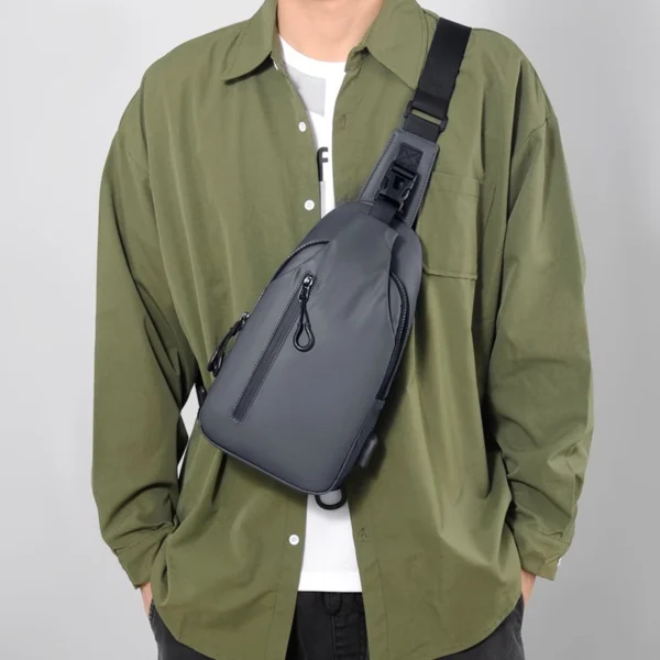 LABER LEE Men Crossbody Pouch Bag Waterproof Nylon Polyester