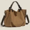Retro Lazy Style Large Capacity Tooling Canvas Bag